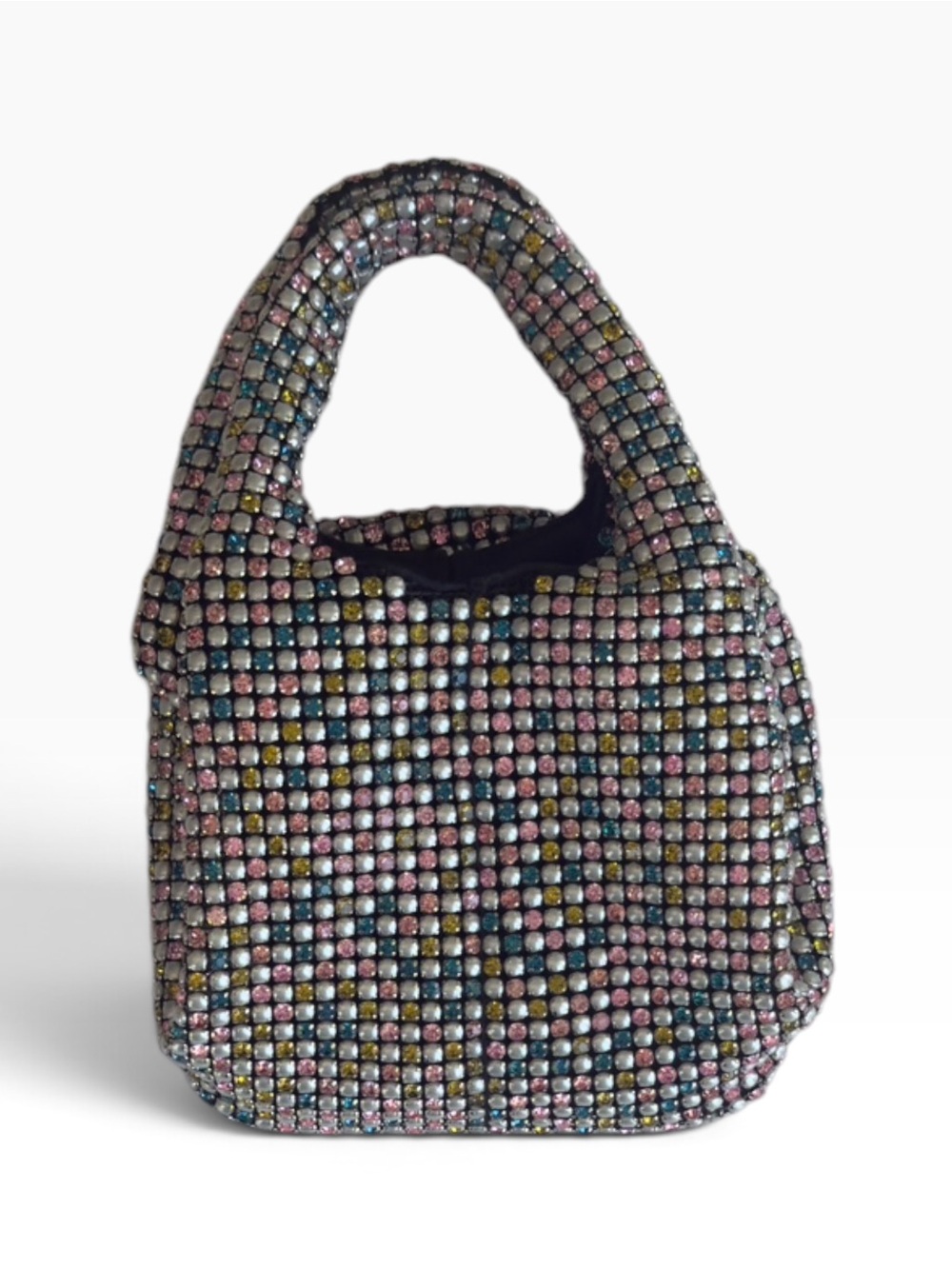 Anthropologie Multicolor Rhinestone Mini Bag | Sparkle Evening Purse